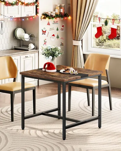 Miniatura 2 de CHOEZON Mesa de comedor cuadrada para cocina, mesa de comedor de 29.5 pulgadas, mesas de comedor pequeñas, escritorio de escritura, mesas de café