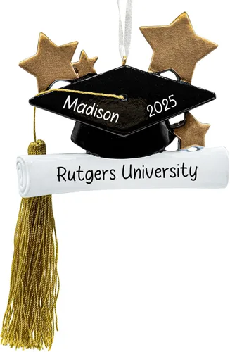 Miniatura 8 de Adorno de Navidad personalizado para puerta de dormitorio 2026 Decoración personalizada para árbol de Navidad, primer año de la universidad, 1ª