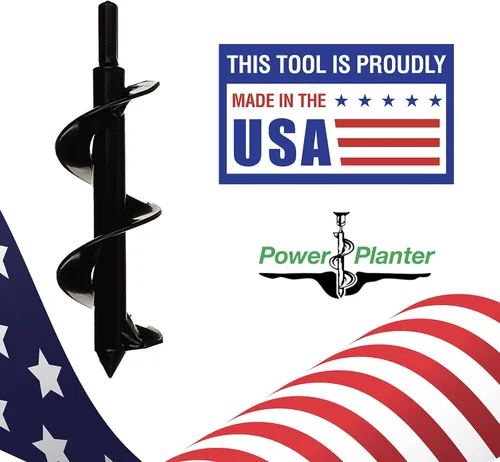 Miniatura 4 de Power Planter Taladro para plantar flores y hierba - Broca compacta para plantar flores y tapones de césped - Herramienta de excavación de jardín