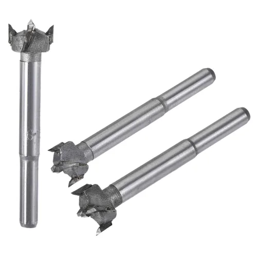 Miniatura 11 de uxcell Forstner - Brocas de taladro para madera, 0.906 in, 0.945 in, 0.984 in de diámetro, sierra de agujero de carburo, punta de acero de aleación