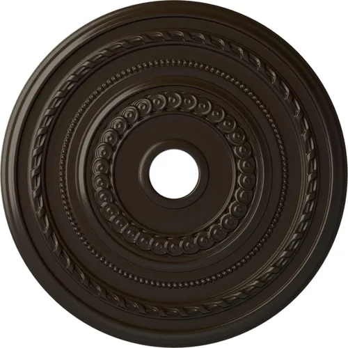 Miniatura 67 de Ekena Millwork CM25COFCS Cole Medallón de Techo, 25 3/8"OD x 3 3/8"ID x 1 3/8"P, pintado a mano Flash Cobre