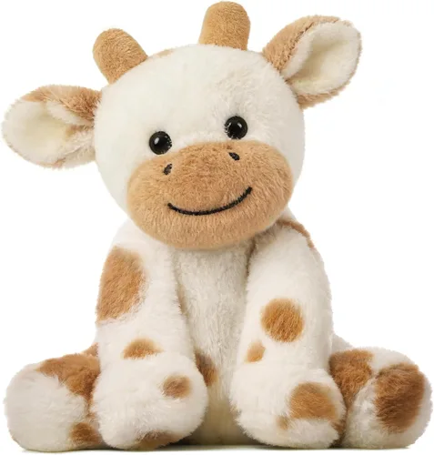 Miniatura 23 de Hopearl Adorable Vaca de Peluche, Juguetes de Vaca Flexible Suave, Animales de Peluche, Regalos de Cumpleaños Lindos para Niños, Niñas, Niños