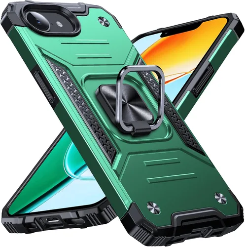 Miniatura 93 de Anqrp Funda resistente para iPhone 6/7/8/SE/SE2 con soporte de anillo mejorado y agarre, grado militar, a prueba de golpes, resistente y robusta