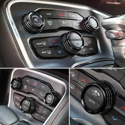 Miniatura 3 de Interruptor de aire acondicionado, perilla de botón de CD para Dodge Challenger Charger Chrysler 300 300s 2015-2024, para Ram 2013-2018, accesorios