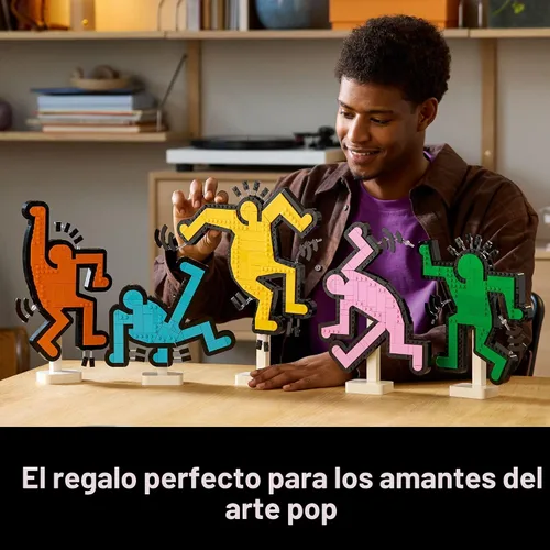 Miniatura 7 de LEGO Art Keith Haring – Figuras Bailarinas - Set de Construcción para Decoración del Hogar para Adultos - Decoración de Arte en Pared - Idea