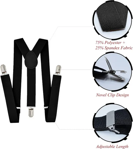 Miniatura 2 de trilece Suspenders for Boys,Kids,Toddler,Girls,Infants and Baby - Adjustable Y Back Child Suspenders Strong Clips