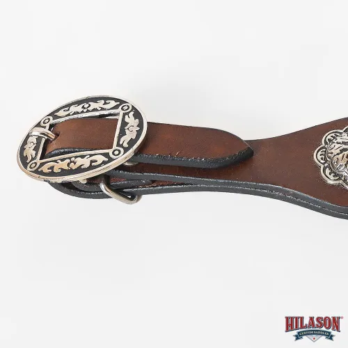 Miniatura 4 de HILASON Western Horse Tack Quick Change Buckle Slobber Straps Marrón oscuro