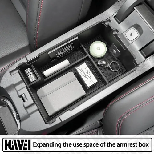 Miniatura 2 de HGWEI Bandeja Organizadora de Consola Central Compatible con Chevy Equinox 2018 2019 2020 2021 2023 2024 Accesorios, Inserto de Reposabrazos Caja