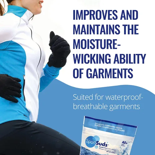 Miniatura 4 de Sport Suds - Detergente para ropa, bolsa con cierre de 500 g, para más de 40 lavados, SPO500, 1