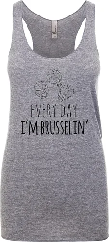 Miniatura 31 de Women's Graphic Racerback Tank Top, Gift for Her, Shirts with Sayings, Yoga Tee, Food