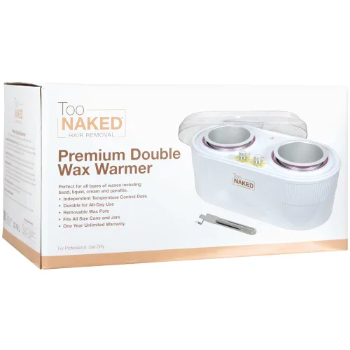 Miniatura 4 de TOO NAKED HAIR REMOVAL Calentador de cera doble de alta calidad, calentador de cera de parafina para depilación doble con controles de temperatura