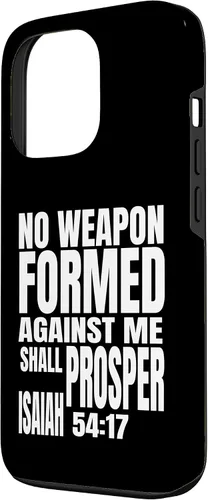 Miniatura 2 de iPhone 13 Pro No hay arma formada contra mí prosperará Isaías 54:17