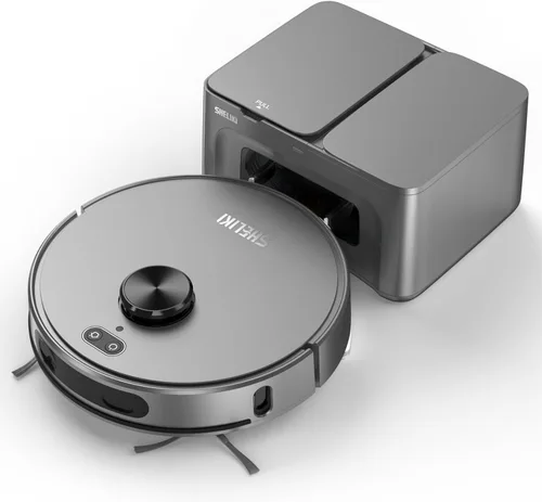 Robot aspirador y fregona, aspiradoras robóticas con navegación LiDAR, mapeo inteligente, fuerte succión, con WiFi/App/Alexa/Control de voz, evita