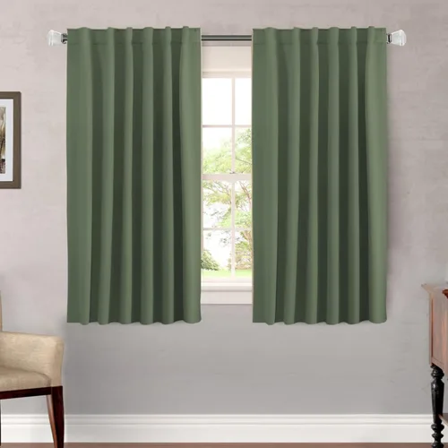 Miniatura 205 de H.VERSAILTEX Cortinas opacas con aislamiento térmico, paneles de tratamiento de ventana, cortinas opacas para oscurecer la habitación, cortinas Gris
