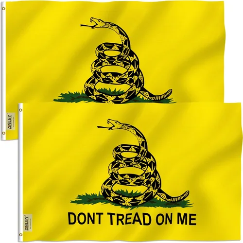 Miniatura 8 de Anley Fly Breeze - Bandera Don't Tread On Me de 3 x 5 pies, color vivo y a prueba de decoloración, cabecera de lona y doble costura, banderas