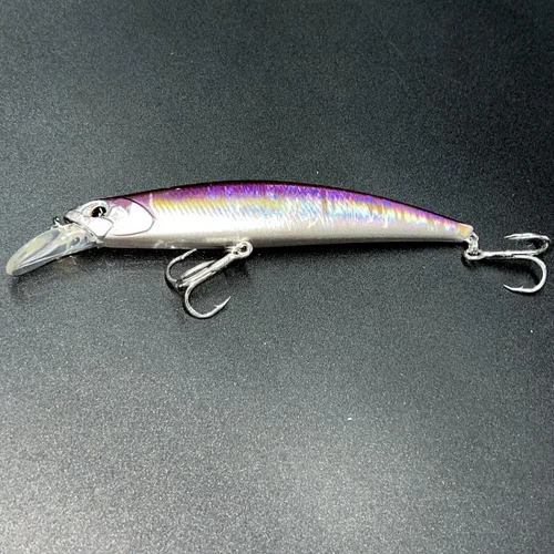 Miniatura 6 de Juego de 3 señuelos de pesca iridiscentes de pececillos – cebos de baño de 5 pulgadas, fundición ultra larga, plástico de alto índice, multicolor