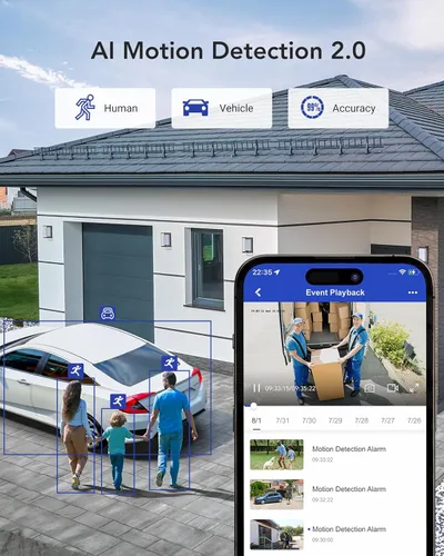 Miniatura 3 de ANNKE - Sistema de cámara de seguridad de vigilancia FHD AI de 16 canales con disco duro de 2 TB y 8 cámaras CCTV de 2 MP para exteriores con doble