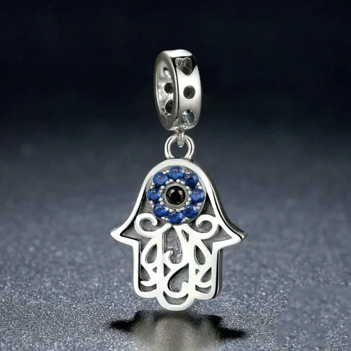 Miniatura 5 de Abalorio de plata de ley 925 con diseño de Hamsa para pulsera Pandora plata de ley Plateado YC-36543561
