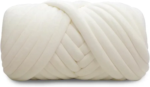 Miniatura 11 de Hilo de terciopelo grueso y voluminoso para tejer con brazo gigante, peso de tubo súper suave, esponjoso, para hacer a mano, hilo lavable