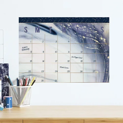 Miniatura 11 de RoomMates RMK4879SCM - Calcomanías de pared con calendario mensual de acuarela de borrado en seco