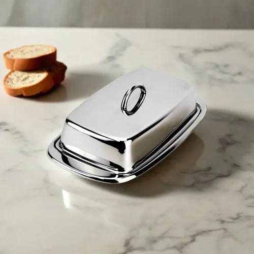 Miniatura 3 de Cuisinox Mantequillera de acero inoxidable con tapa, 4 "x 7.5