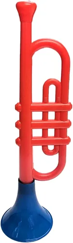 Miniatura 3 de Trompetas de plástico coloridas (13 pulgadas) juguetes musicales para niños, instrumentos para hacer ruido para fiestas y eventos, recuerdos
