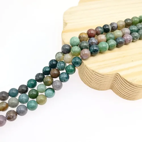 Miniatura 33 de Basigeese Cuentas de piedras preciosas naturales para la fabricación de joyas, cuentas de piedra lisa redonda pulida, cuentas de piedra auténtica