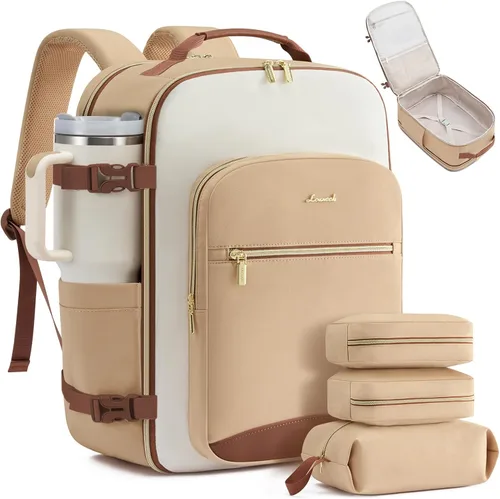 Miniatura 13 de LOVEVOOK Mochila de viaje para llevar a bordo, Mochilas de viaje
