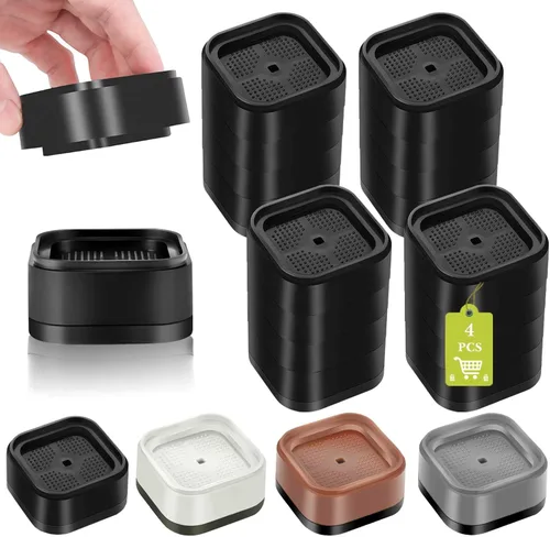 Miniatura 16 de Paquete de 12 elevadores de muebles de 1, 2 o 3 pulgadas, elevadores de cama ajustables resistentes para mesa, escritorio, sofá, silla, gabinete