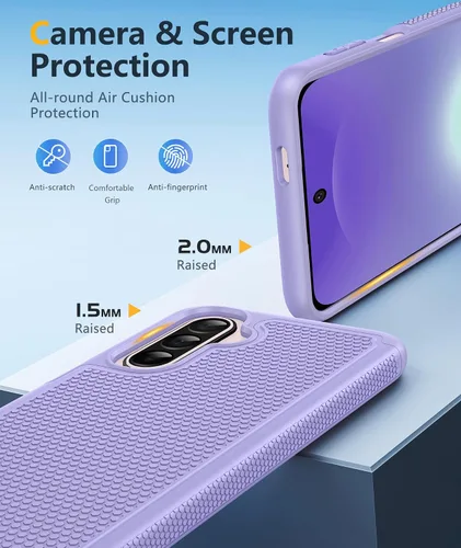 Miniatura 427 de FNTCASE Funda para iPhone 17 Pro: Fundas delgadas translúcidas de color azul claro compatibles con MagSafe, protección completa de la cámara