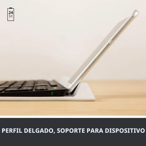 Miniatura 4 de Logitech K780 Teclado Inalámbrico Multidispositivo para Computadora, Teléfono y Tableta – Compatible con Control de Varios Ordenadores FLOW
