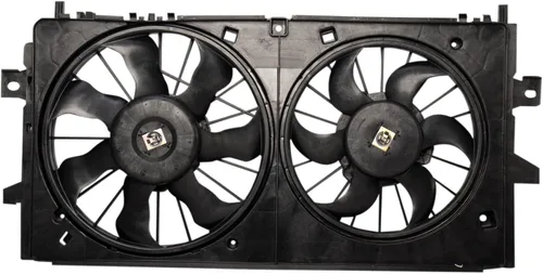 Miniatura 23 de TRQ Conjunto de ventilador de refrigeración dual del radiador compatible con Toyota Highlander 2008-2013 TO3115155