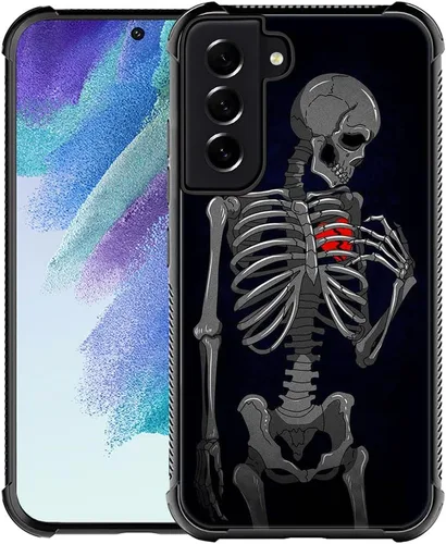 Miniatura 23 de ZHEGAILIAN Funda compatible con Samsung Galaxy S22 Plus, diseño gráfico de esqueleto nunca mejor, acrílico a prueba de golpes, antiarañazos, funda