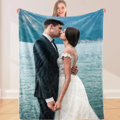 Manta personalizada con texto fotográfico, regalo conmemorativo, collage de 10 fotos, mantas personalizadas hechas en Estados Unidos para la