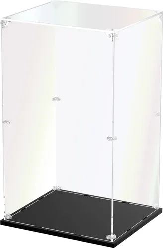 Miniatura 30 de Vitrina de acrílico transparente, vitrina autoensamblable para coleccionables, figuras de acción, muñecas, caja de vidrio alternativa para regalos