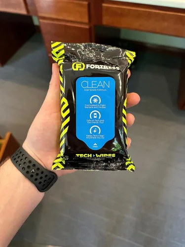 Miniatura 7 de Fortress Toallitas electrónicas (25 ct.) To-Go Tech Wipes para pantallas, teléfonos, teclados, monitores de TV, pantallas de computadora