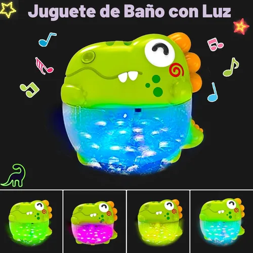 Miniatura 2 de Juguetes de baño de burbujas para niños pequeños, máquina de burbujas de baño iluminada, juguete para niños de 3 a 5 años, juguete para bañera