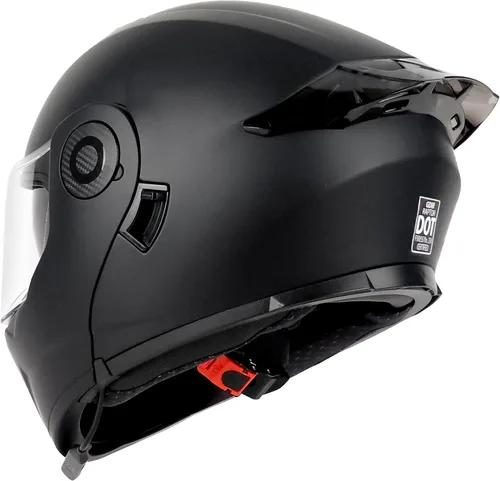 Miniatura 3 de GDM Raptor Modular Bluetooth Casco de motocicleta abatible, negro mate