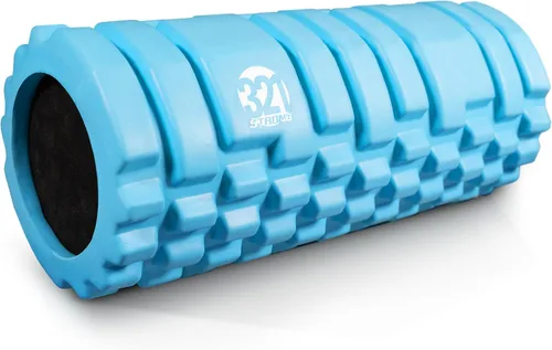 Miniatura 9 de Rodillo de espuma fuerte 321 – Masajeador de tejido profundo de densidad media para masaje muscular y liberación de puntos miofascial, con eBook 4K