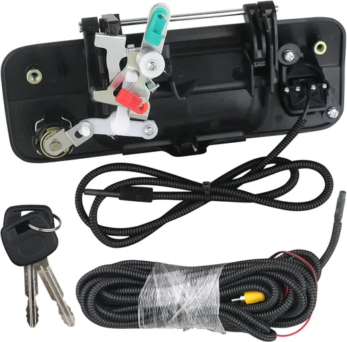 Miniatura 2 de Osompar Manija de portón trasero con cámara de respaldo y cilindro de cerradura con llave Compatible con Toyota Tundra 2007-2013 Manija de puerta