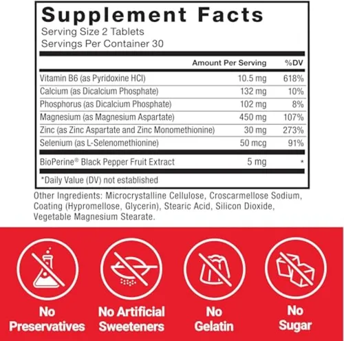Miniatura 6 de Force Factor Aspartato de zinc y magnesio, suplemento de zinc y magnesio para mejorar la recuperación muscular y el rendimiento, promover un mejor