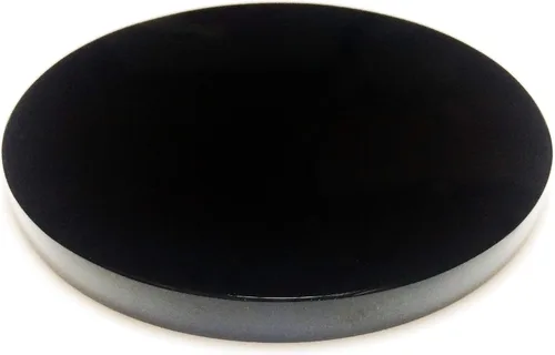 Miniatura 9 de Polar Jade Espejo de adivinación de obsidiana negra (4.3 pulgadas con soporte de madera)