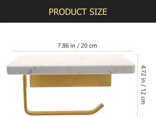 Miniatura 6 de Angoily Soporte para toallas de papel, estante de almacenamiento de baño, estante de baño pequeño, almacenamiento de toallas para baño pequeño