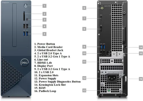 Miniatura 2 de Dell OptiPlex 7000 7020 - Computadora de sobremesa Intel Core i5 de 14ª generación i5-14500, 16 GB, SSD de 512 GB, torre, negro, chip Intel, Windows