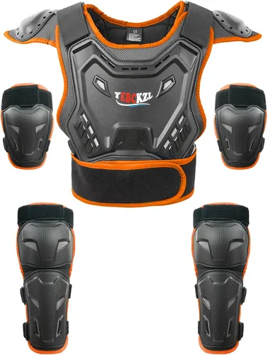 Miniatura 9 de Reomoto Protector de cuerpo completo para niños, equipo de motocross, para motocicleta, ciclismo, esquí, motocicleta, equitación, chaleco