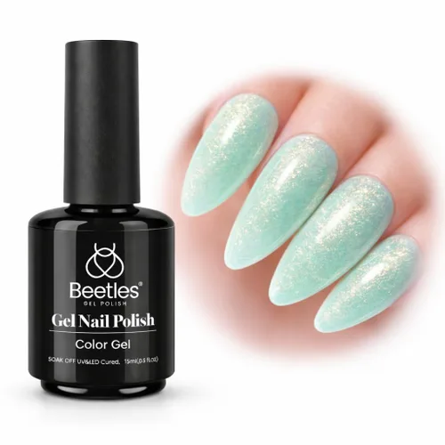 Miniatura 637 de Beetles - Esmalte de uñas de gel marrón – 0.5 onzas líquidas de esmalte de gel marrón oscuro, lámpara LED UV para uñas, regalo de manicura para I
