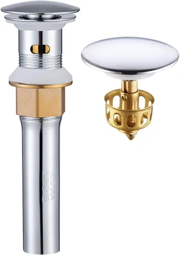Miniatura 7 de KAIYING - Tapón de drenaje desplegable, tapón de drenaje para fregadero de baño con desbordamiento, conjunto de drenaje para fregadero de recipiente
