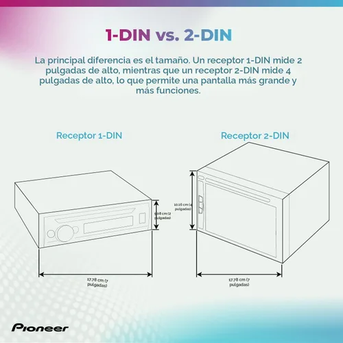 Miniatura 6 de Pioneer DMH-241EX 6.2" Pantalla táctil resistiva, Doble Din – Bluetooth, Cámara de respaldo, Radio AM/FM, USB, Reproducción FLAC, Chasis corto, EQ