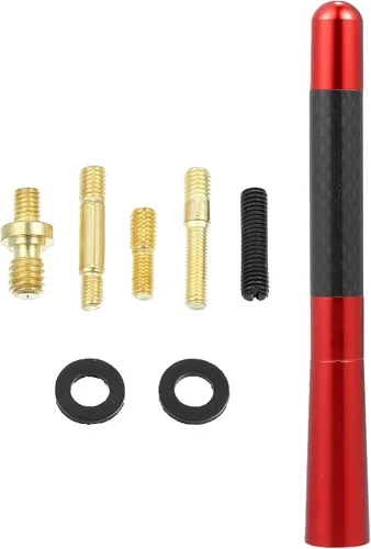 Miniatura 7 de X AUTOHAUX 1 Unidades 4.7 in 4.7 Pulgadas Universal Coche AM FM Radio Señal Antena Mástil para Jeep para Dodge para Ram para Ford para Toyota Fibra
