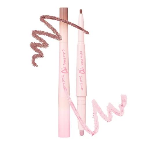 Miniatura 9 de 2aN Color Play Dual Liner 01 Honey Peach Lápiz Aegyo-sal y sombreado 2 en 1 Delineador de perlado y mate de larga duración para maquillaje